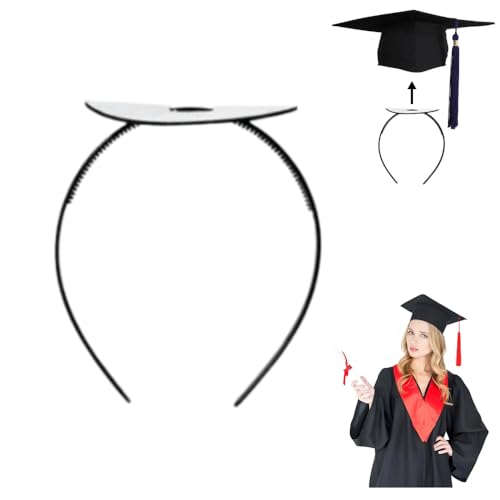 Graduation Cap Headband Firm Anti-Fall Hairband for Grad Hat Accessories