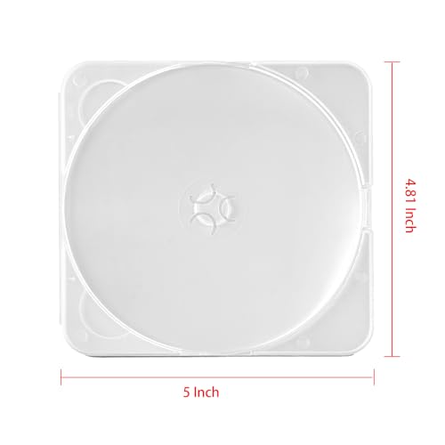 Maxtek Super Slim 3.8mm Clear DVD Case - Space-Saving Storage (10 Pack)
