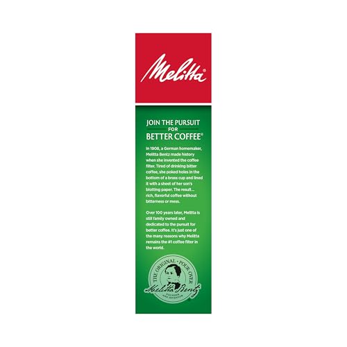 Melitta #4 Unbleached Coffee Filters - 100 Count Natural Brown