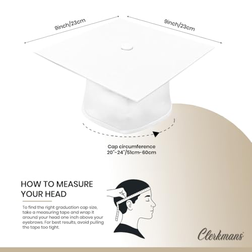 Unisex Graduation Cap for Teens and Adults - CLERKMANS