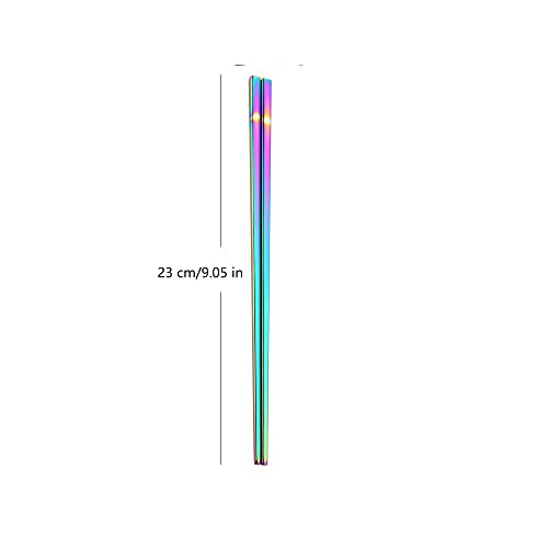 Reusable Stainless Steel Chopsticks - 9.06 Inch, Dishwasher Safe