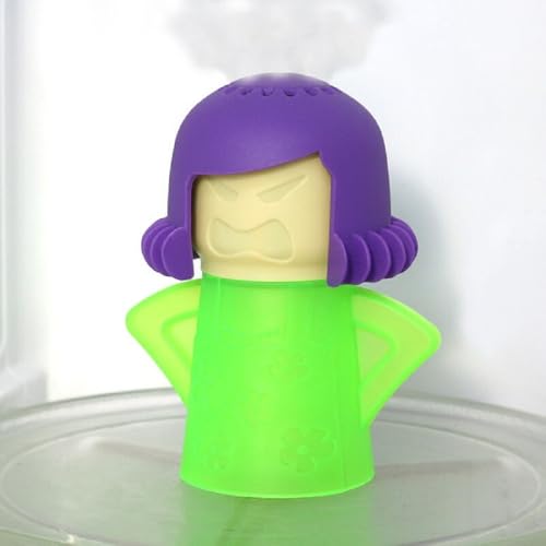 Angry Mama Microwave Oven Steam Cleaner - Easy Vinegar & Water Descaling Tool