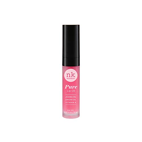 Nicka K Pure Lip Oil - Raspberry Moisturizing Gloss with Vitamin E