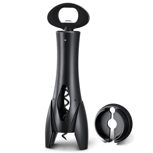 IPOW Wine Opener with Foil Cutter - Durable Corkscrew for Easy Use