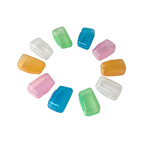 ZYYC Portable Toothbrush Cap Covers, 10 Pack Ventilated Travel Toothbrush Head Cases