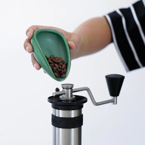 watchget Ceramic Coffee Dosing Tray - Small Dark Green Bean Weighing Dish