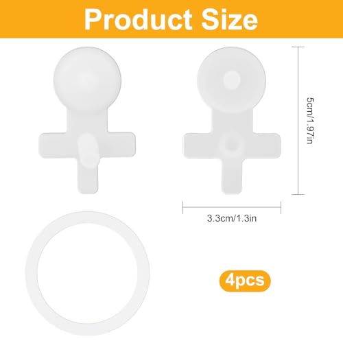 2 Pack Replacement Leak Stopper Compatible with Thermos Funtainer 16 Oz, Bottle Lid Seal Plug Replacement Parts for Vacuum Insulated Bottle