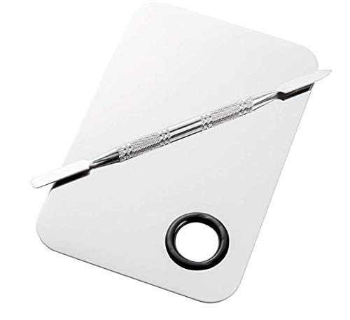 Sinen Stainless Steel Makeup Palette with Spatula for Cosmetic Blending