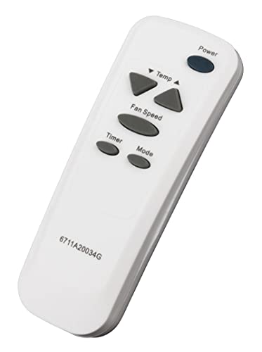 Replacement Remote Control for LG and Kenmore Window Air Conditioner 6711A20034G