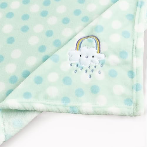 CREVENT 30x40 Plush Baby Blanket - Soft Flannel Fleece for Infants & Toddlers