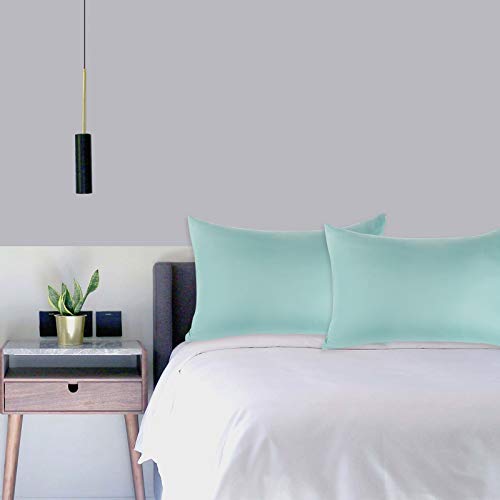 Ailemei Cooling Pillow Cases, Standard Size Set of 2, Double Sided Icy-Jade
