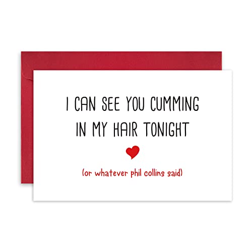 Naughty Valentine's Day Card for Him | Leinessy Anniversary Gift