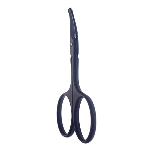 Yutoner Safety Round Tip Grooming Scissors 3.7" Black Stainless Steel