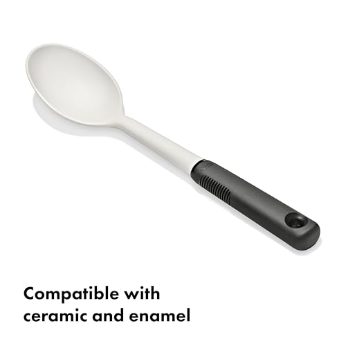 OXO Good Grips Nylon Cooking Spoon - Oat and Black, Non-Scratch Utensil