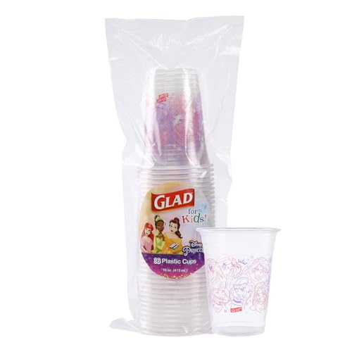 Disney Princess Disposable Plastic Cups - 16 Oz, 36 Count