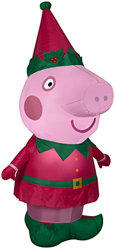 Gemmy Peppa Pig 4ft Christmas Inflatable Airblown Decor - Indoor Outdoor