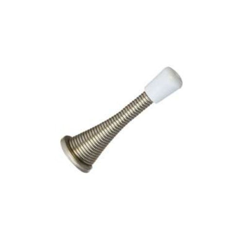National Hardware Spring Door Stop 3-Inch Satin Nickel Wall Protector