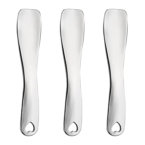 Sibba 3 Pcs Stainless Steel Facial Spatula Eye Roller Massage Tool