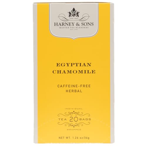 Harney & Sons Egyptian Chamomile Herbal Tea Bags, 20 Count