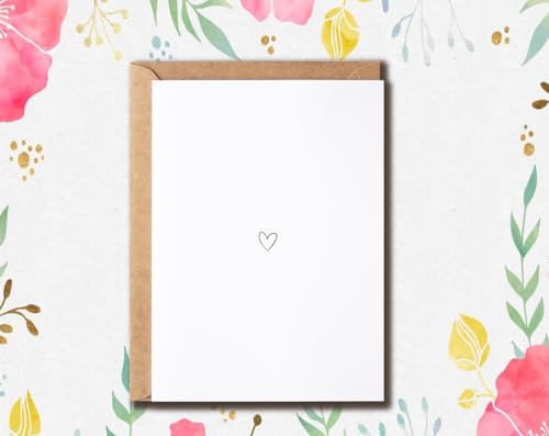 Heart Greeting Card - 5x7 Premium Card for Valentine's Day