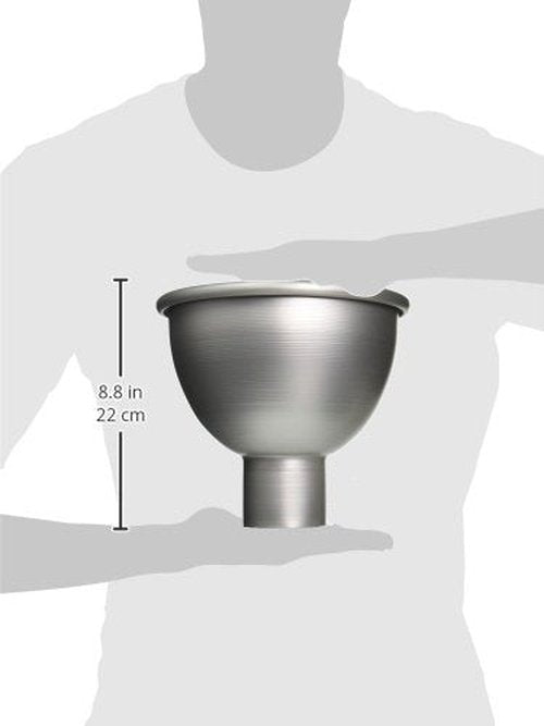 American Metalcraft 1004 Aluminum Spun Heavy-Duty Funnel 4 Quart Capacity 8.75 in Dia Top 3 in Neck Silver - Commercial Kitchen, Bakery, Café & Catering