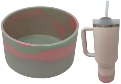 Silicone Tumbler Boot for 3in Bottles - Pink & Gray