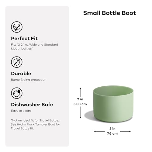 Hydro Flask Small Trillium Pink Bottle Boot - Silicone Water Bottle Protector