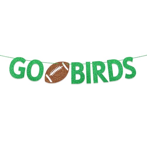 Go Birds Football Banner - Game Day Decorations for Parties