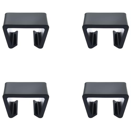 4 Pack Black Wicker Chair Clamps for Modular Furniture Connection