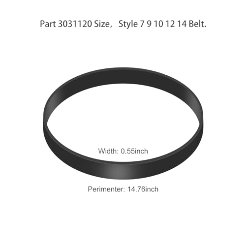 Cherimo Vacuum Belts Compatible with Bissell PowerForce Helix - Pack of 2