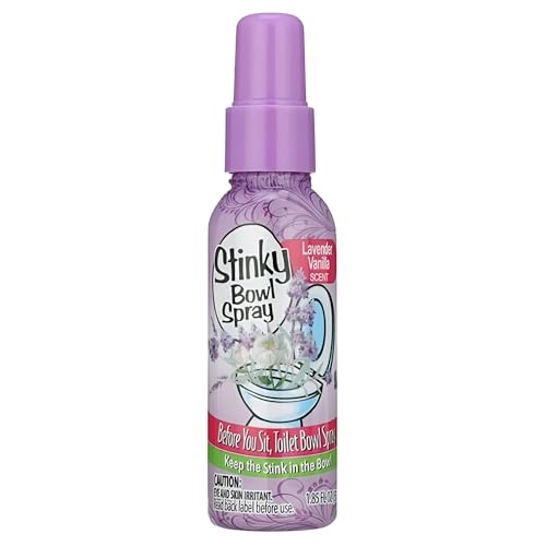 Stinky Bowl Toilet Spray Set - 2 Pack Citrus & Lavender Deodorizer 1.85oz
