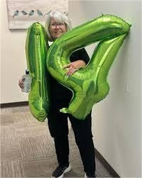 Light Green Number 7 Balloon - 40 Inch Birthday Decoration for Girls & Women