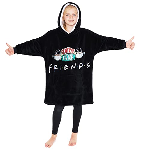 Friends Wearable Blanket Hoodie for Girls - Cozy Sherpa Fleece