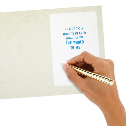 Romantic Anniversary Card - You Mean the World to Me