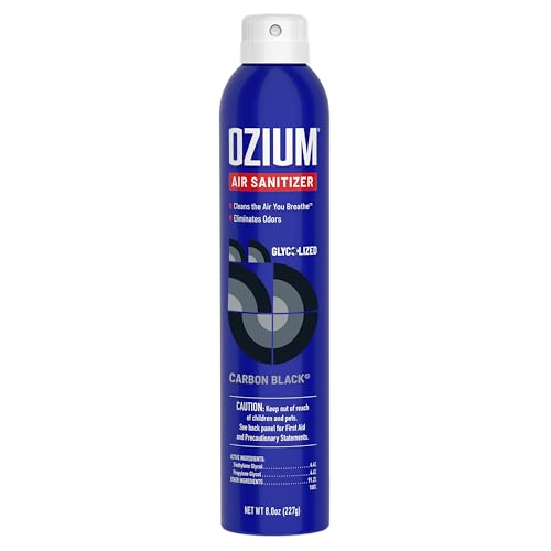 Ozium Air Sanitizer & Odor Eliminator Spray - 8 Oz Carbon Black