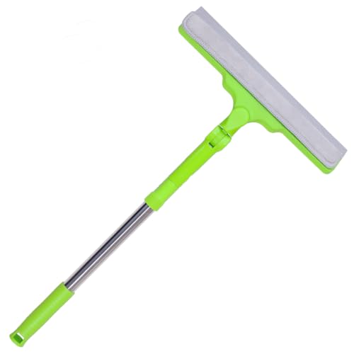 Extendable Shower Squeegee with 12" Wiper Blade & Microfiber Cloth
