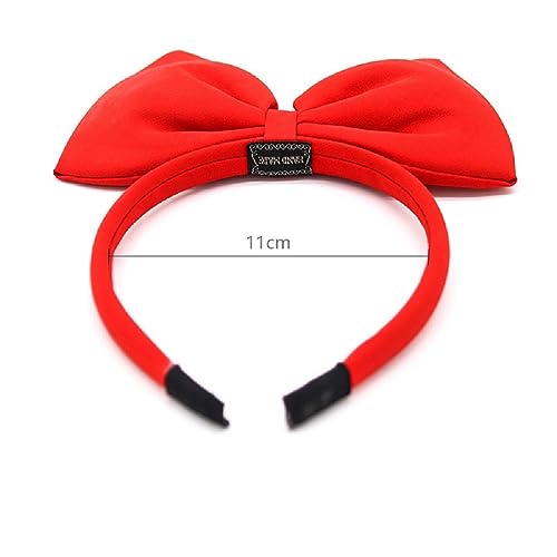 Red Big Bow Headband Cute Hair Hoop for Women and Girls Costume