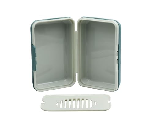 2 Pack Travel Soap Case Holder - Leakproof Portable Soap Box with Drain