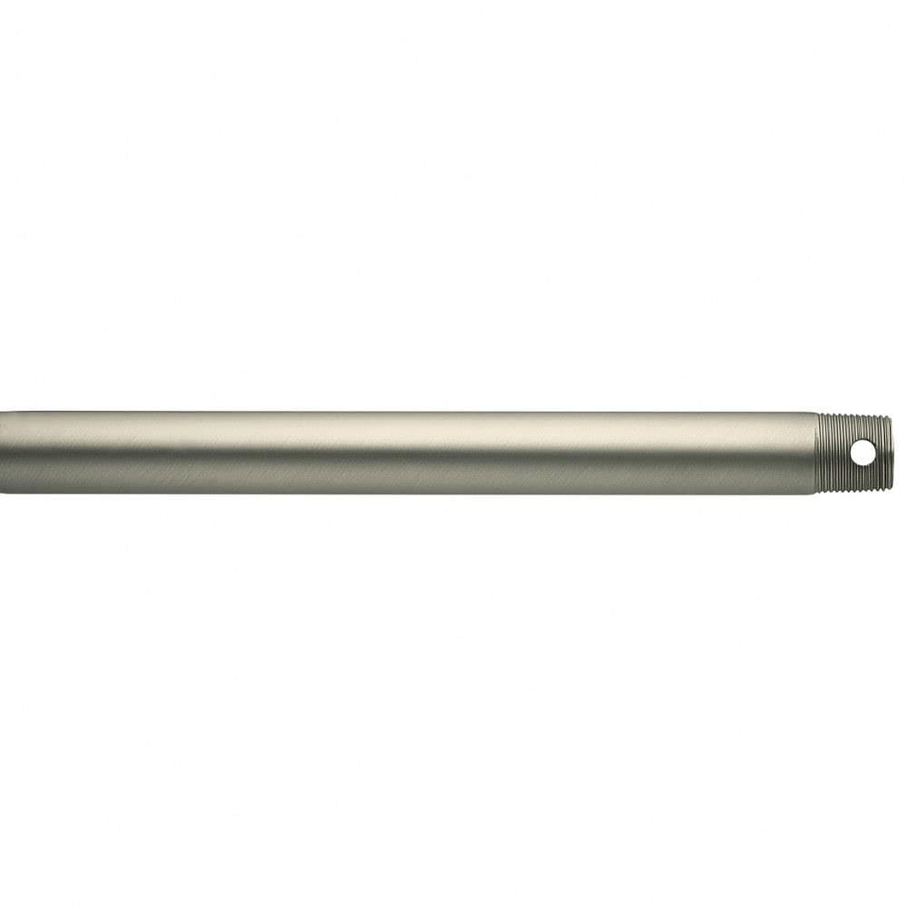 Kichler Accessory Ceiling Fan Down Rod, 18" downroad with 1" Diameter in Brushed Nickel, 360001NI, (18" L x 1" DIA)