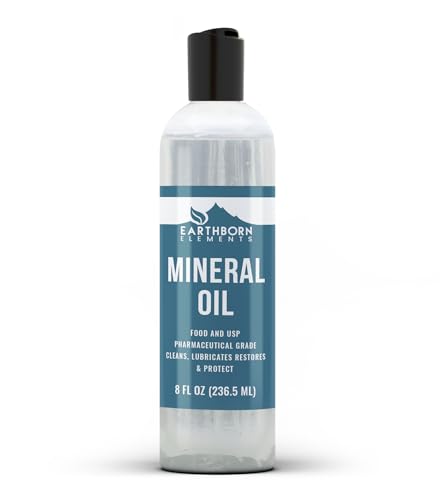 Earthborn Elements Mineral Oil 8 oz - Pure, Undiluted & Additive-Free