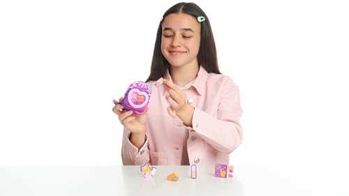 REAL LITTLES Liquid Charms, 1 Liquid Filled Micro-Sized Backpack with Window & Tiny Animal Charm Bobbing Inside, Reveal 6 Cute Tiny Animal Themed Stationery Surprises - Styles May Vary