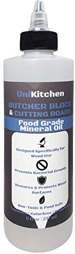 Food Grade Mineral Oil for Butcher Blocks & Cutting Boards - 8 Oz