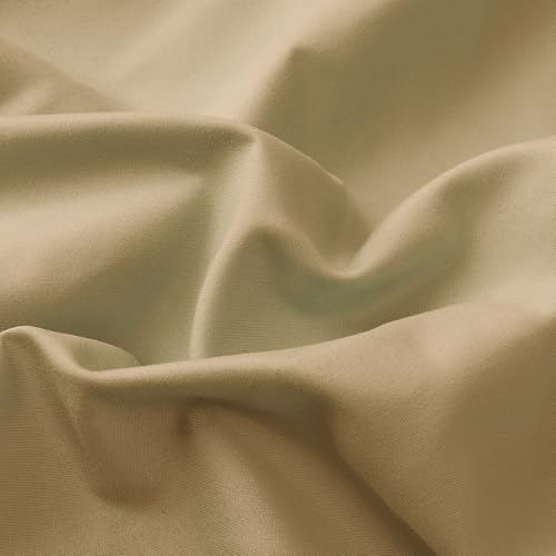 Twin Size Khaki Flat Sheet - Ultra Soft 1800 Microfiber Bedding