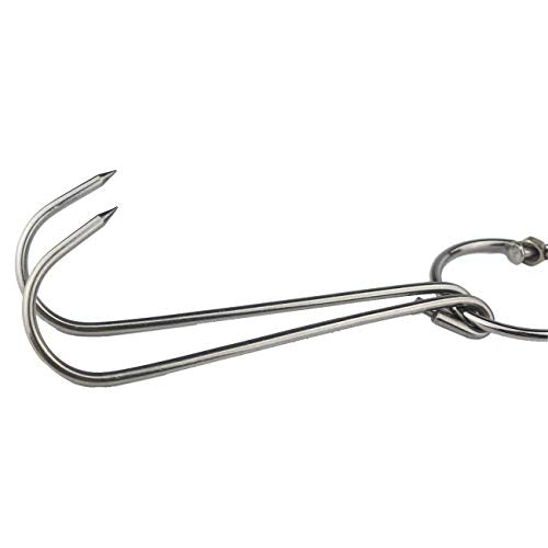 TIHOOD Stainless Steel Meat Hooks - 3 Pack BBQ Grill Hangers