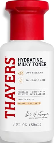 Thayers Milky Hydrating Face Toner with Snow Mushroom & Hyaluronic Acid 3 Fl Oz