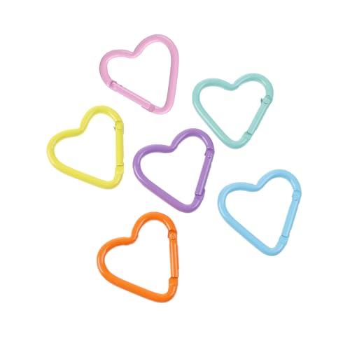 6Pack Carabiners Hook Clips Camping Accessories,Versatile Aluminum Key Holder for Outdoor Travel and Daily