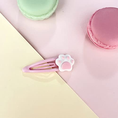 NUEAYMS Cartoon Cat Metal Snap Hair Clip Cute Hairpin for Girls