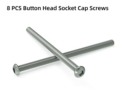 304 Stainless Steel Headboard and Footboard Bolt Kit - 4 Inch Hardware Set