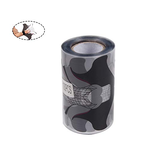Nail Form Stickers 100 Pcs Roll for Acrylic and UV Gel Nail Extension