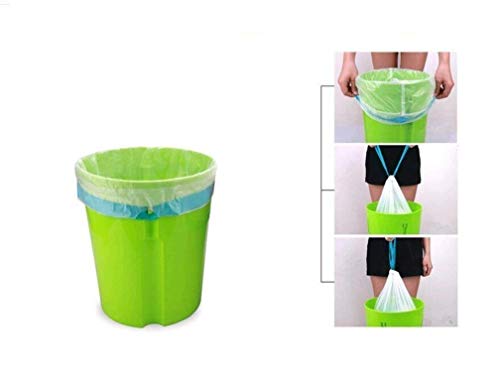100 Counts White Drawstring Trash Bags for 3-4 Gallon Cans
